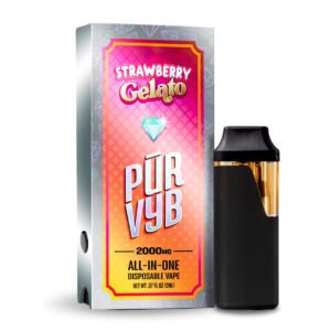 PUR VYB - 2G Live Resin - Strawberry Gelato (Sativa)